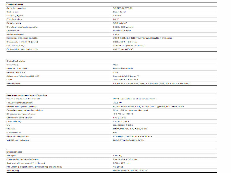 ABB PP881 3BSE092978R1