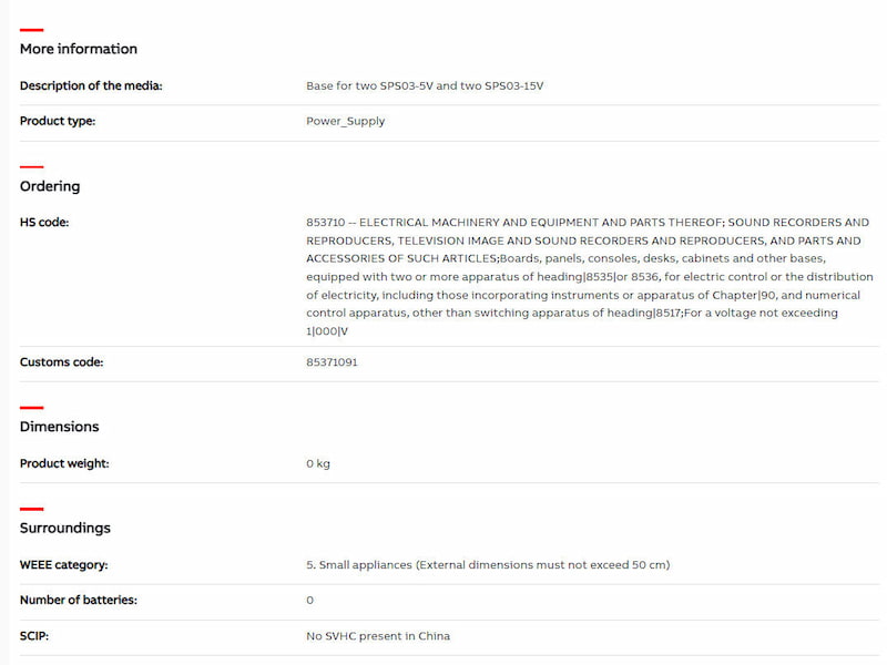 ABB BP03 2VAA008283R101